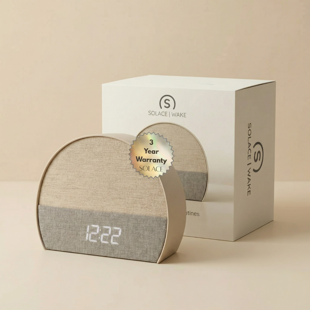 SOLACE | WAKE - Bluetooth® Fabric Sunrise Alarm Clock